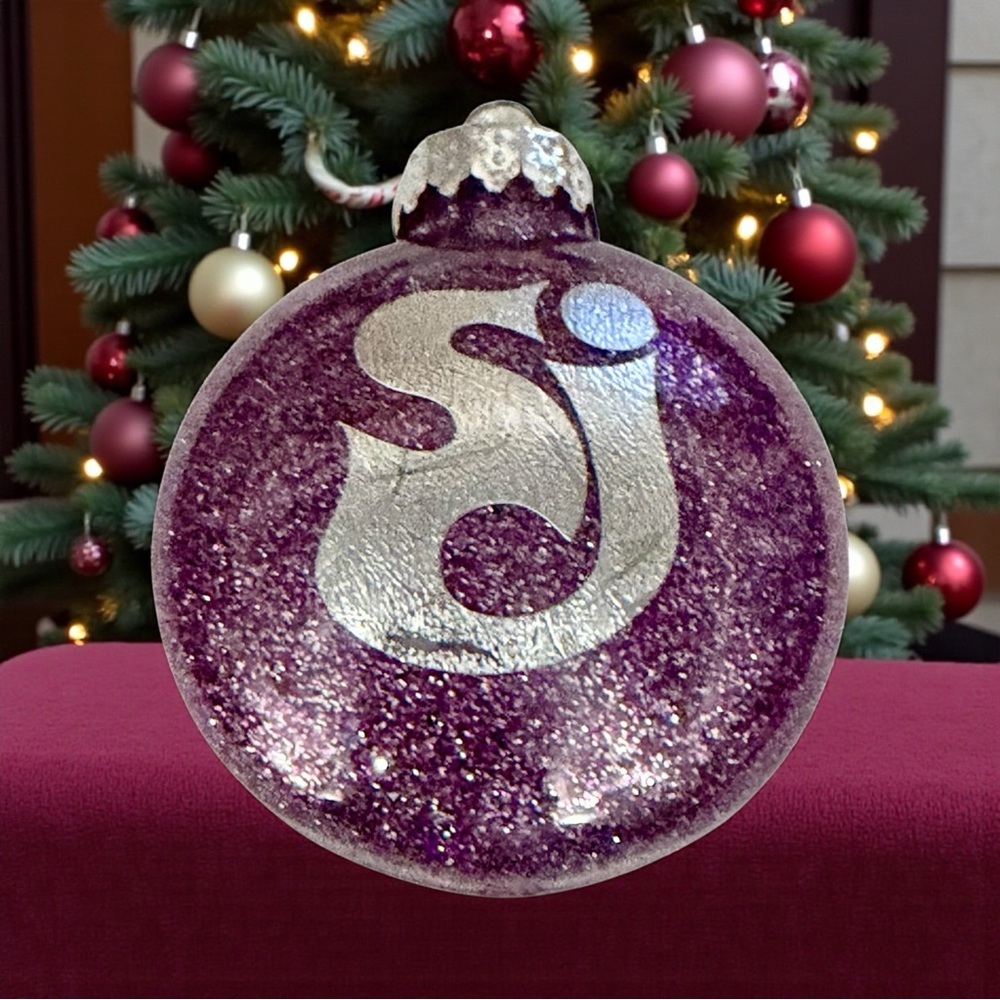 NWT Handcrafted String Cheese Incident Glitter Holiday Ornament 4”